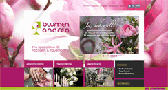 Desktop Screenshot of blumen-andrea.at