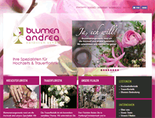 Tablet Screenshot of blumen-andrea.at